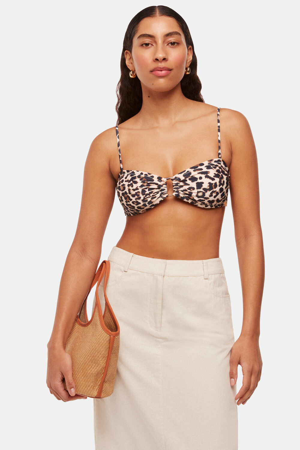 Leopard Print Animal Printed Bikini Top