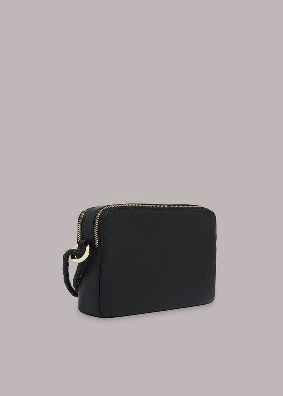 Black Hollis Double Pouch Bag