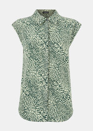 Diagonal Leopard Shirt