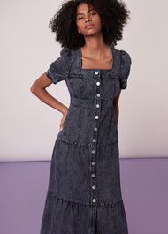 Acid Wash Denim Dress