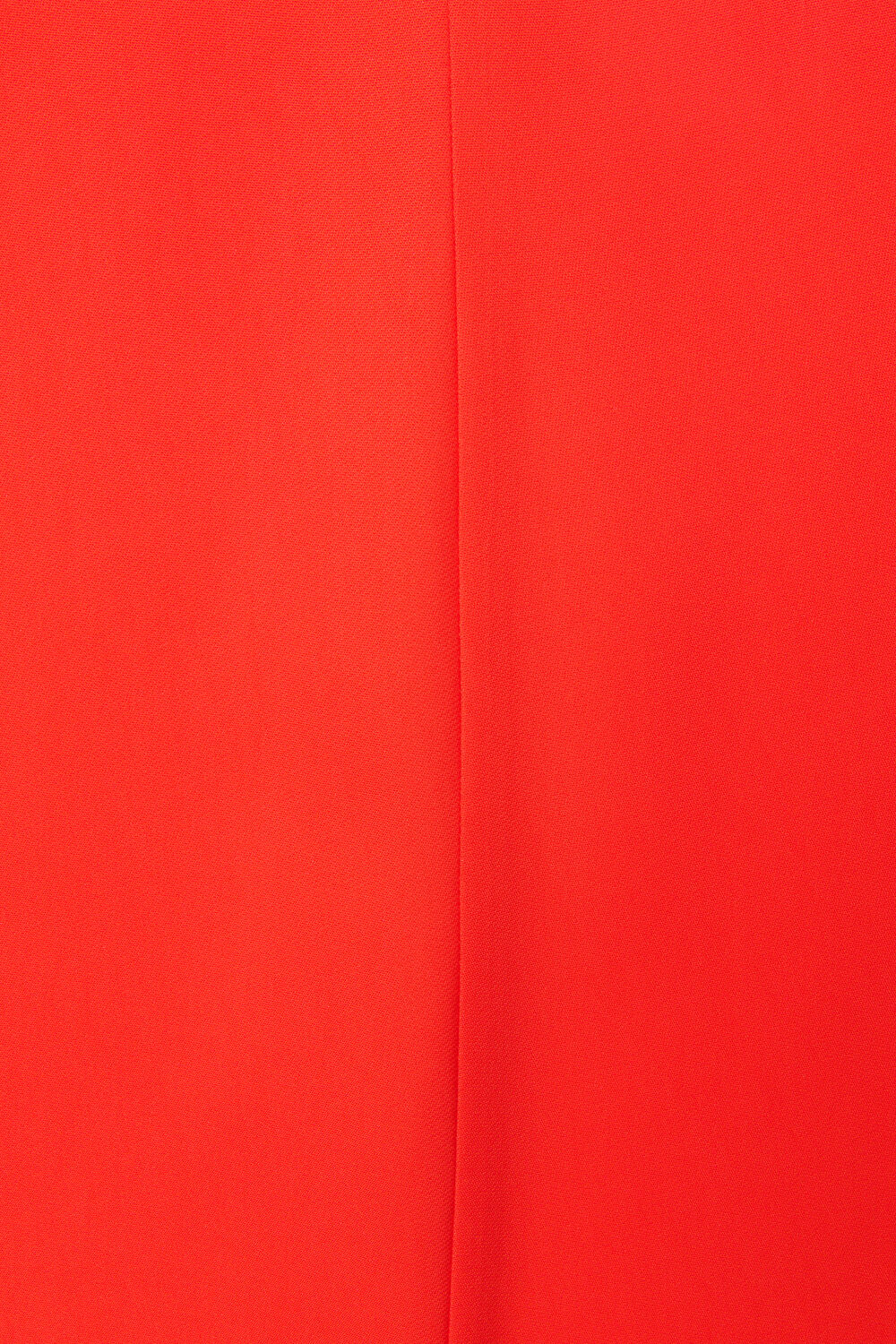 Twist Neck Crepe Midi Dress