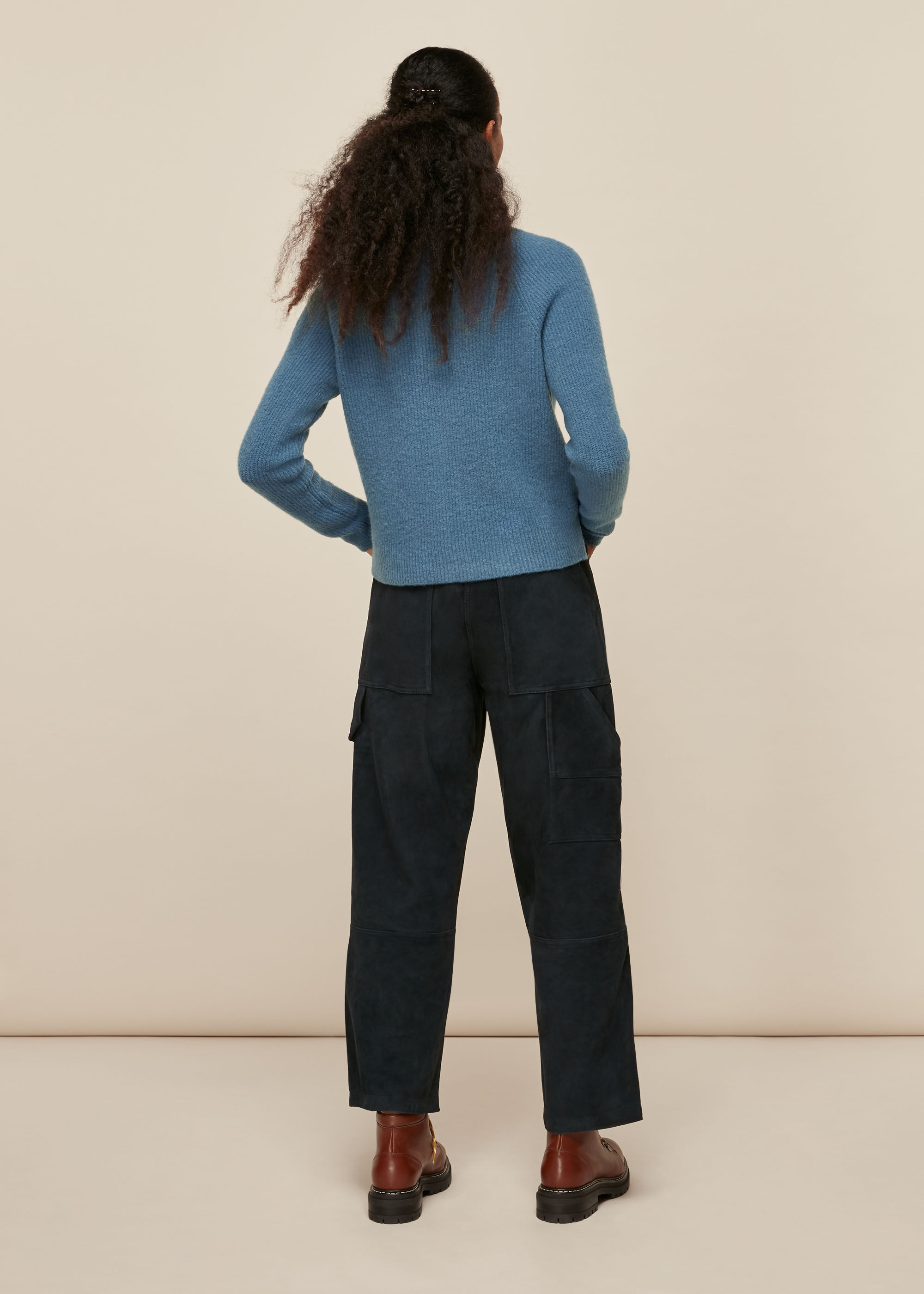 gajess Petit Wool Cardigan ブルー Petit Wool Cardigan