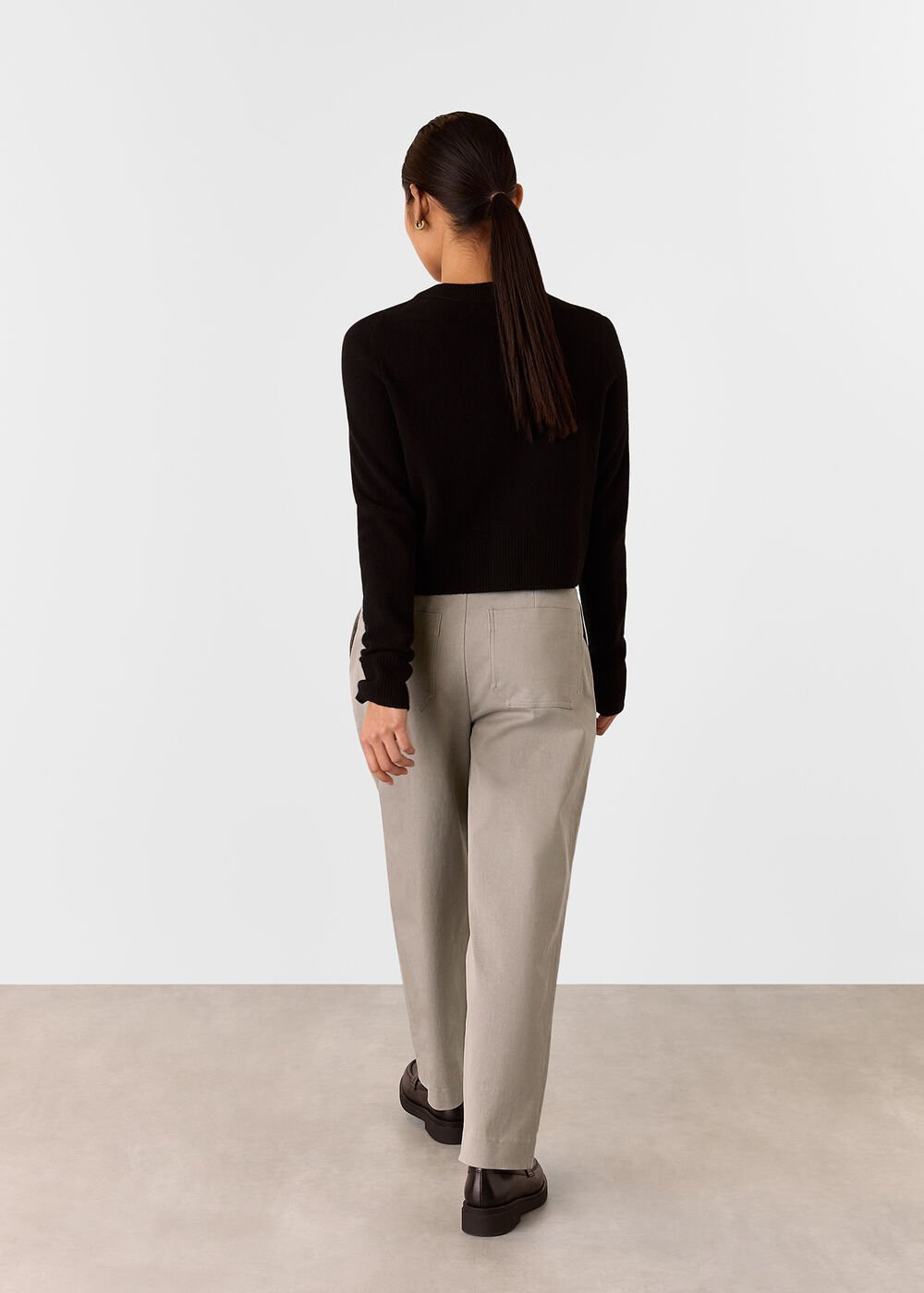 Petite Bethany Barrel Leg Trouser