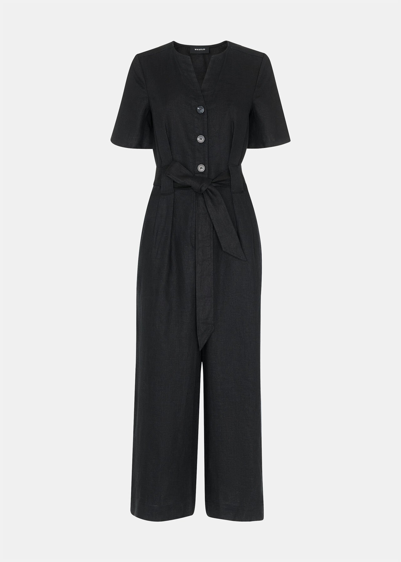 Petite Fiona Linen Button Jumpsuit