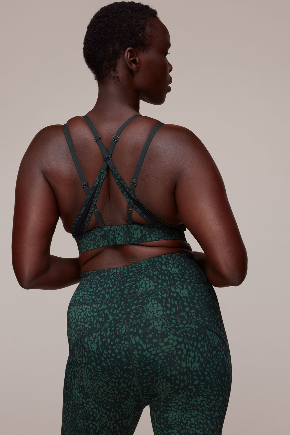 Animal Square Neck Sports Bra