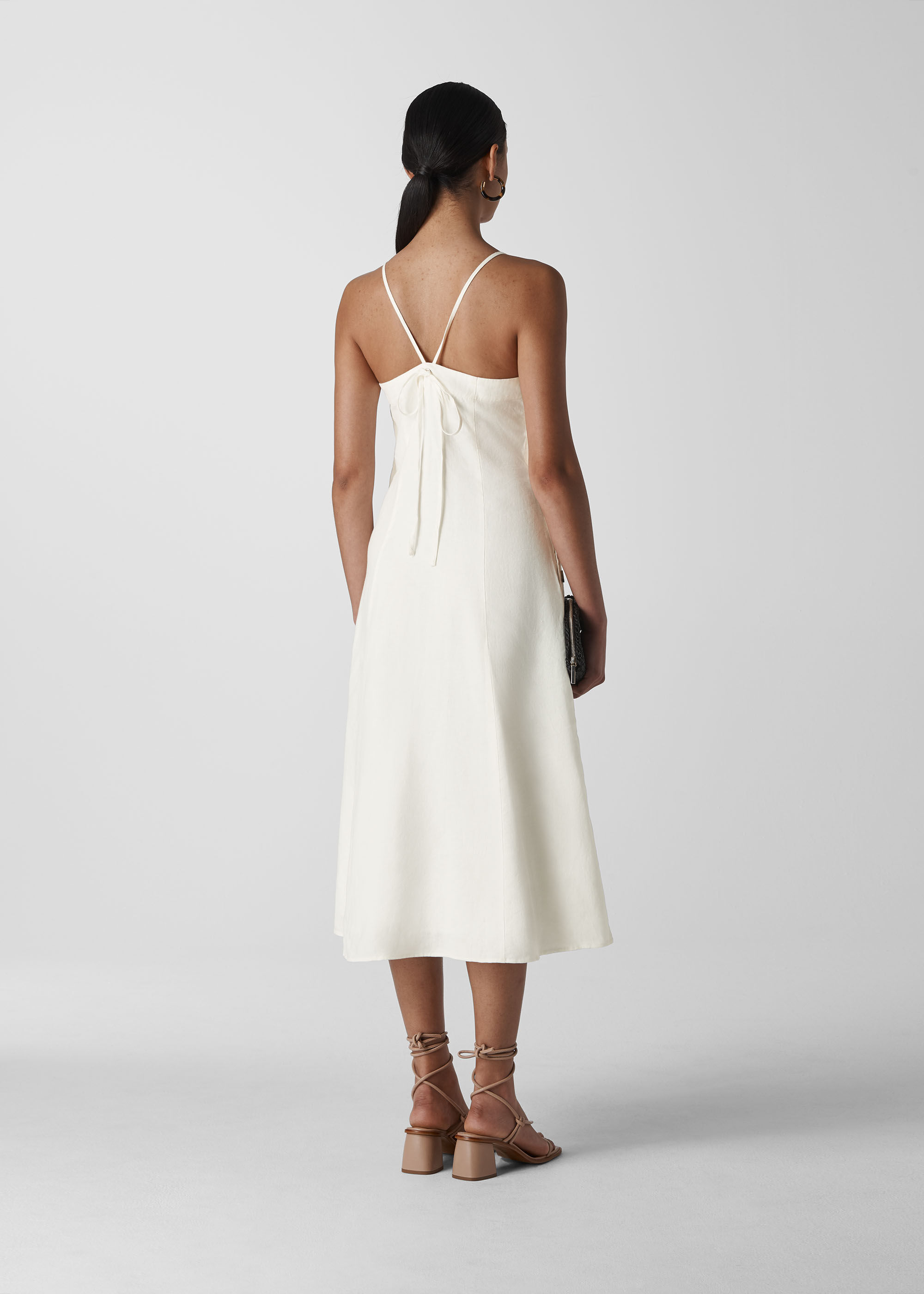 Whistles white linen clearance dress