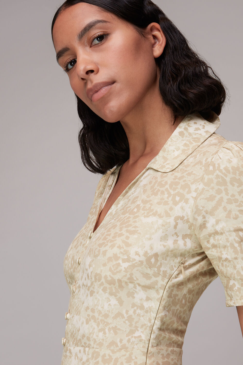 Rowan Hyena Spot Midi Dress