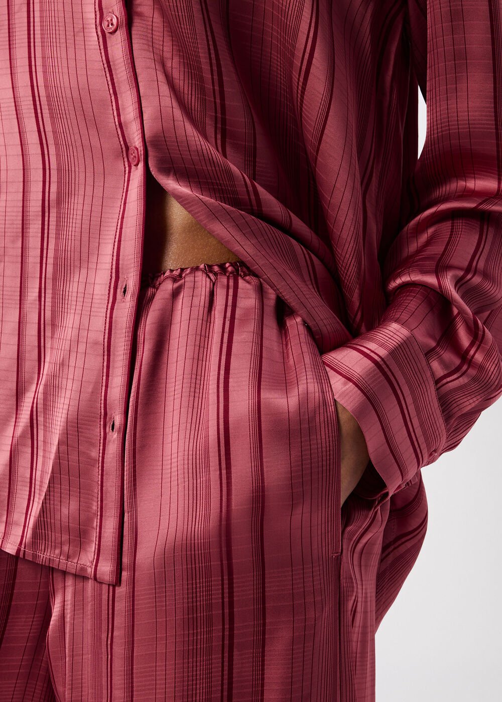 Stripe Satin Trouser