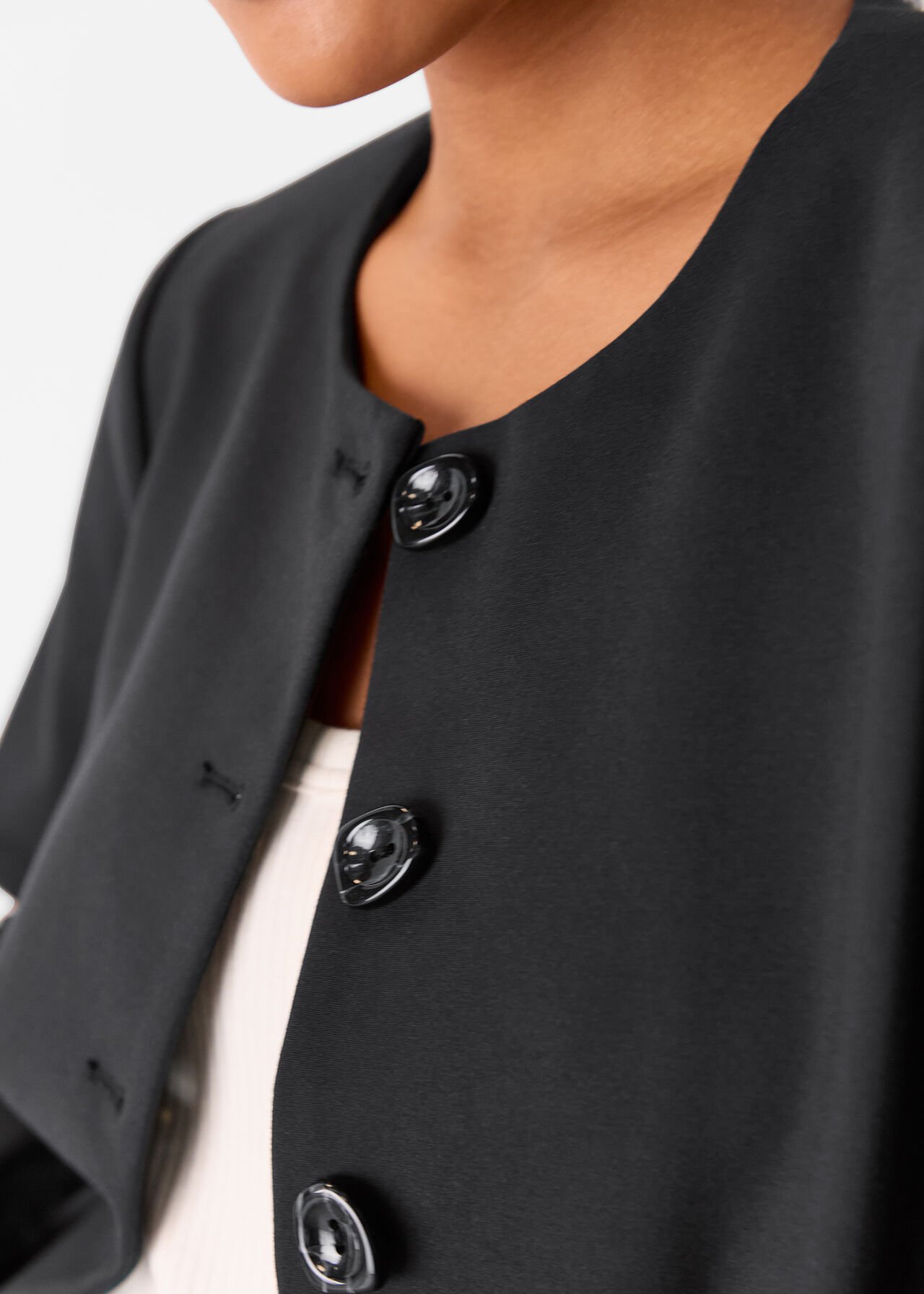 Petite Anne Ponte Button Jacket