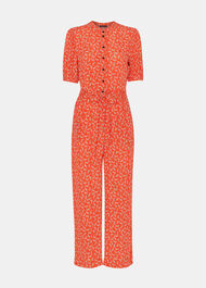 Petite Micro Floral Jumpsuit
