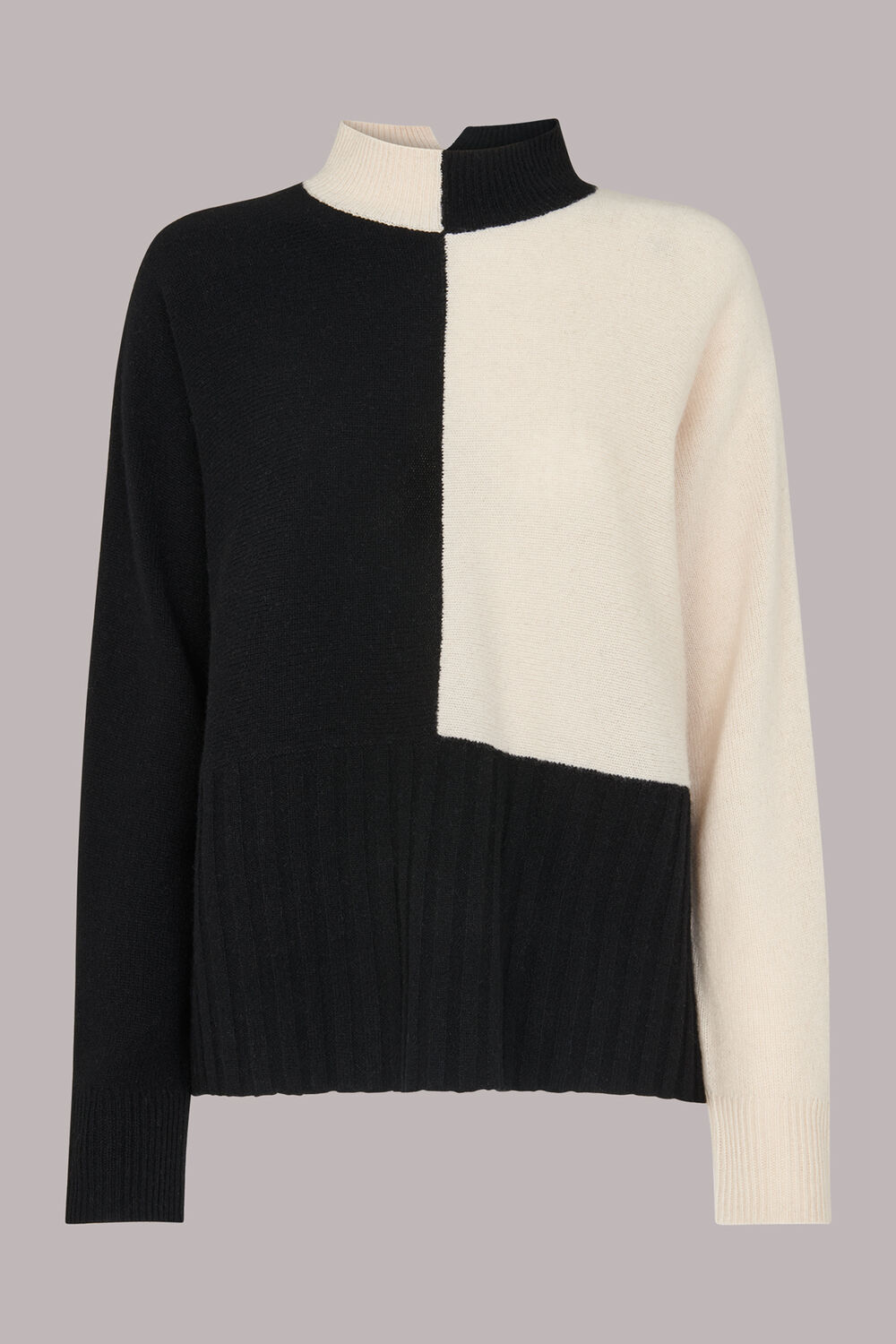 Checkerboard Wool Jumper