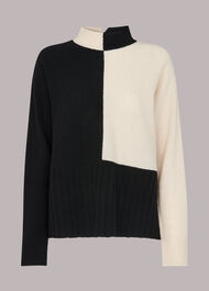 Checkerboard Wool Jumper