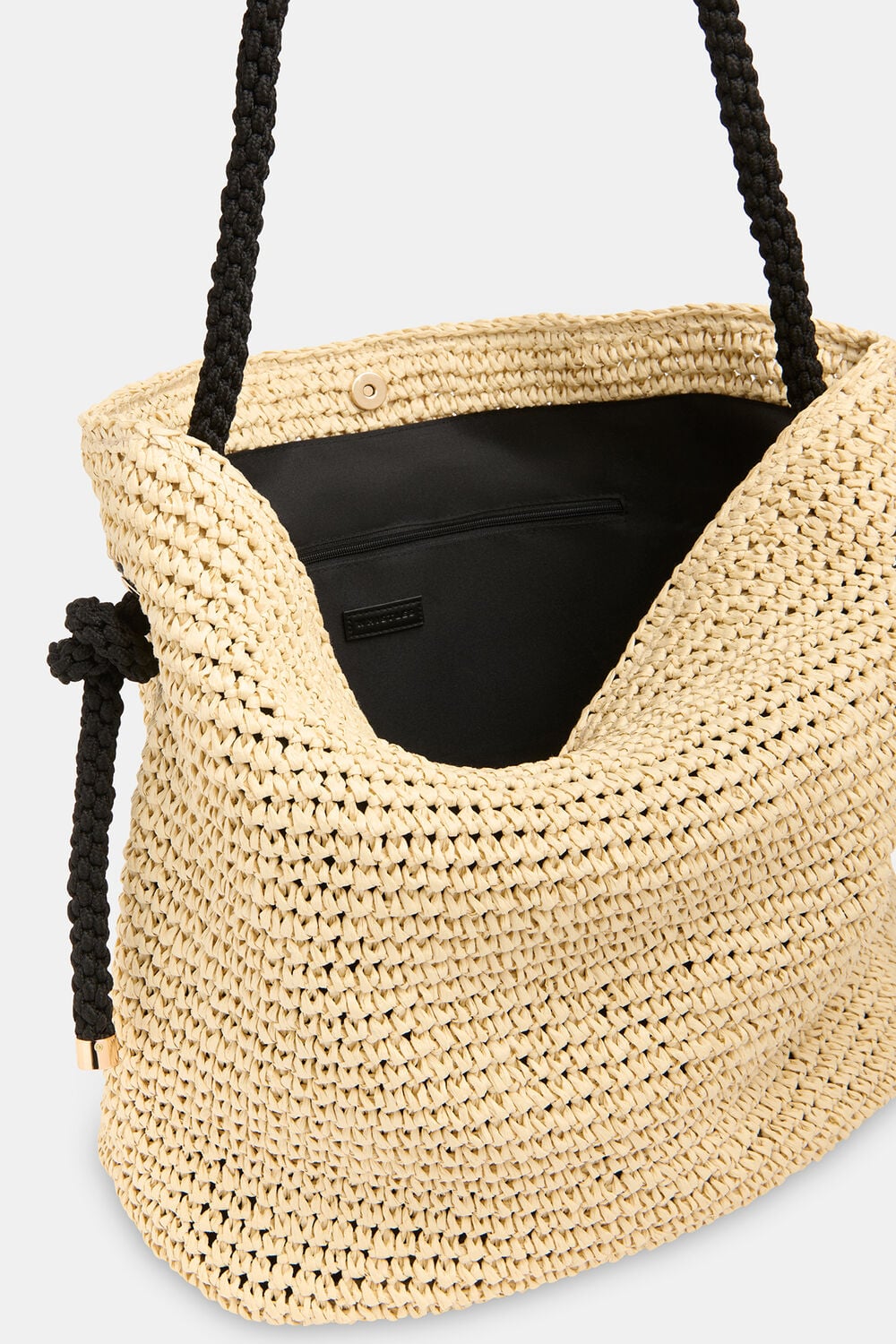 Attie Rope Handle Straw Tote