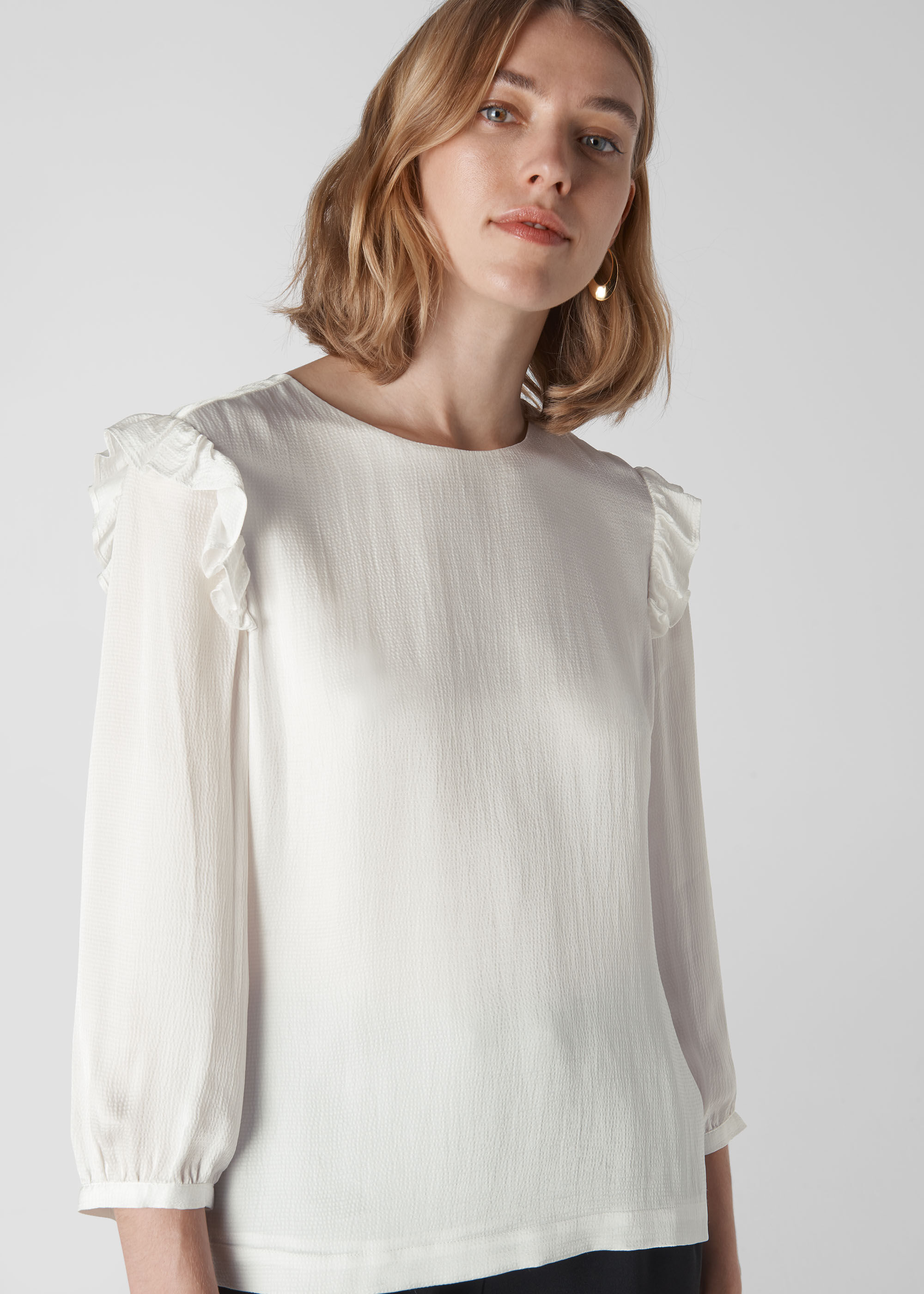 Hammered sale satin top