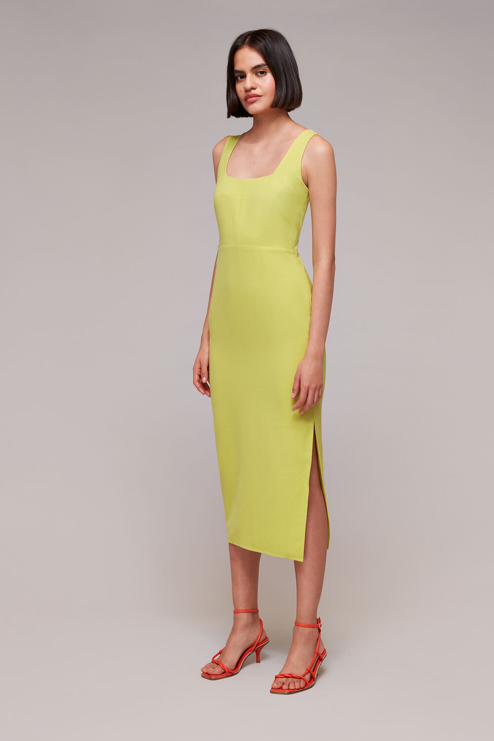 Elenor Square Neck Midi Dress
