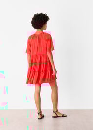 Satin Trapeze Mini Dress