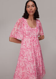 Abstract Batik Midi Dress