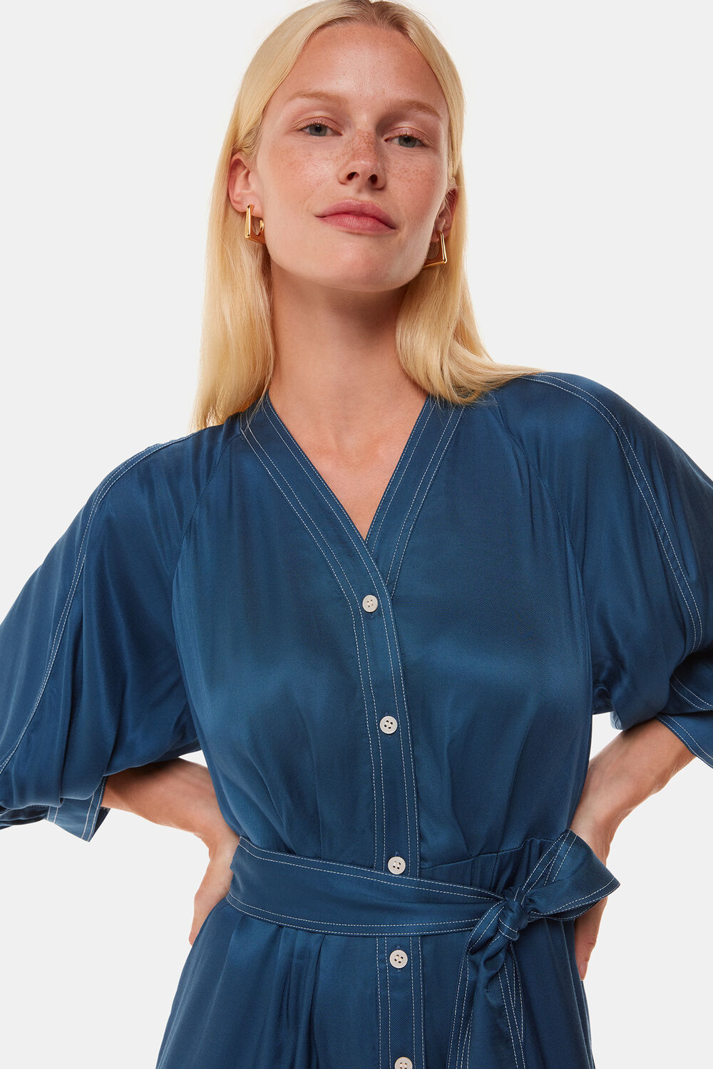 Mabel Topstitch Jumpsuit