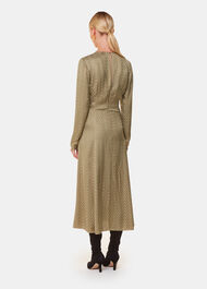 Jacquard Zig Zag Print Dress