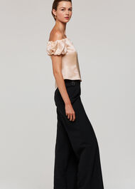 Julia Bardot Frill Sleeve Top