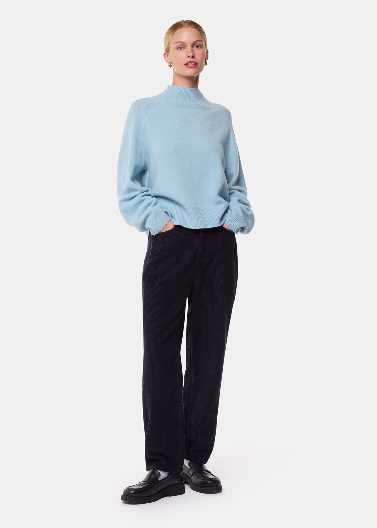 Wool Funnel Neck Knit