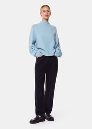 Wool Funnel Neck Knit