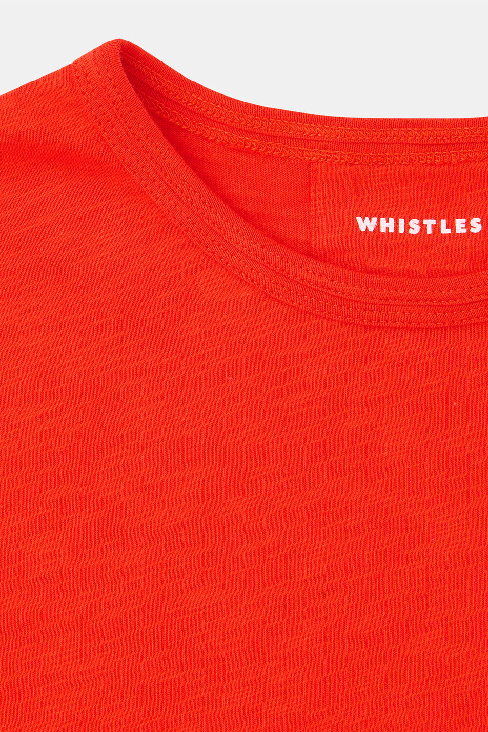 Red Posie Double Trim Tee