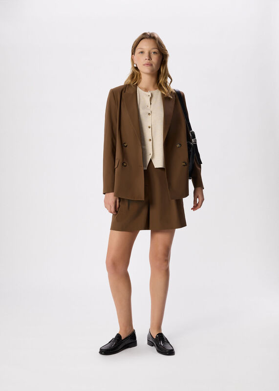 Oatmeal Lucy Button Front Sweater Vest