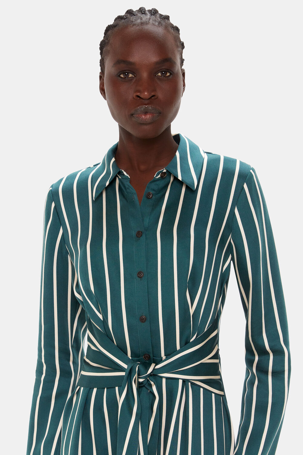 Alex Stripe Shirt Dress