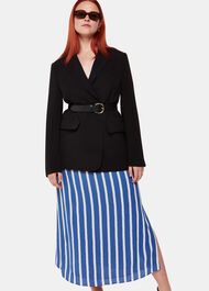 Eliza Stripe Printed Skirt
