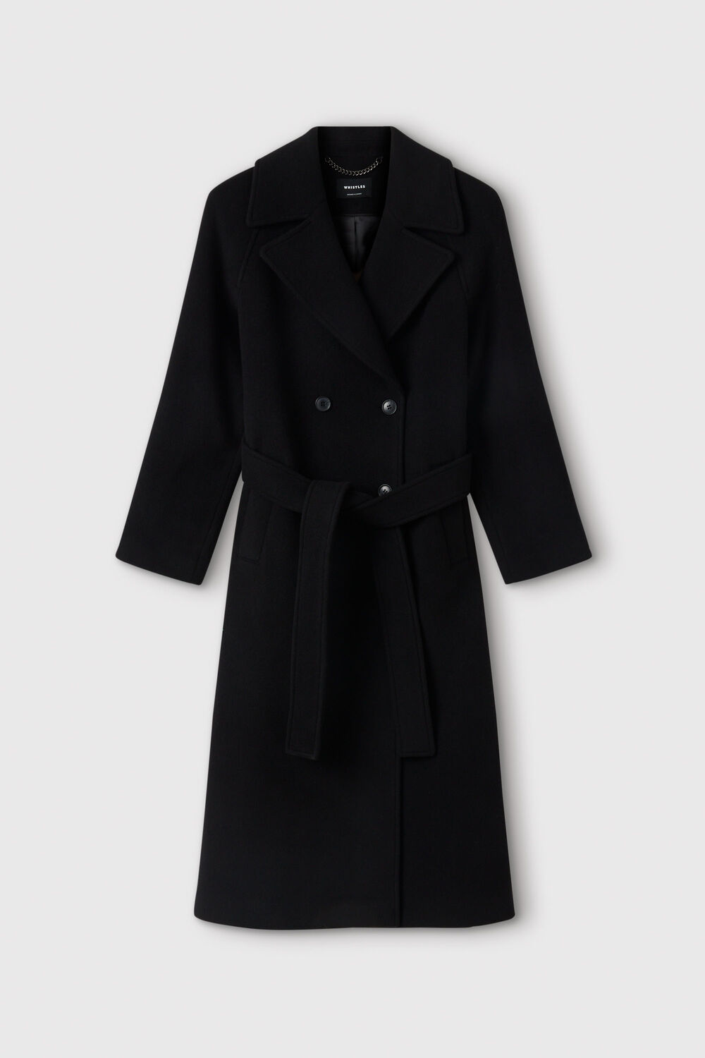 Belted Wool Rich Trench Coat