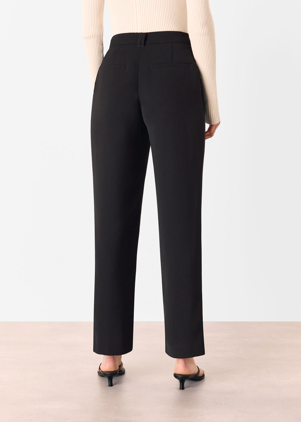 Harriet Tapered Crepe Trouser