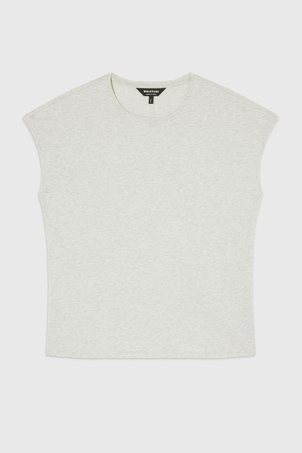 Grey Marl Cap Sleeve Tee