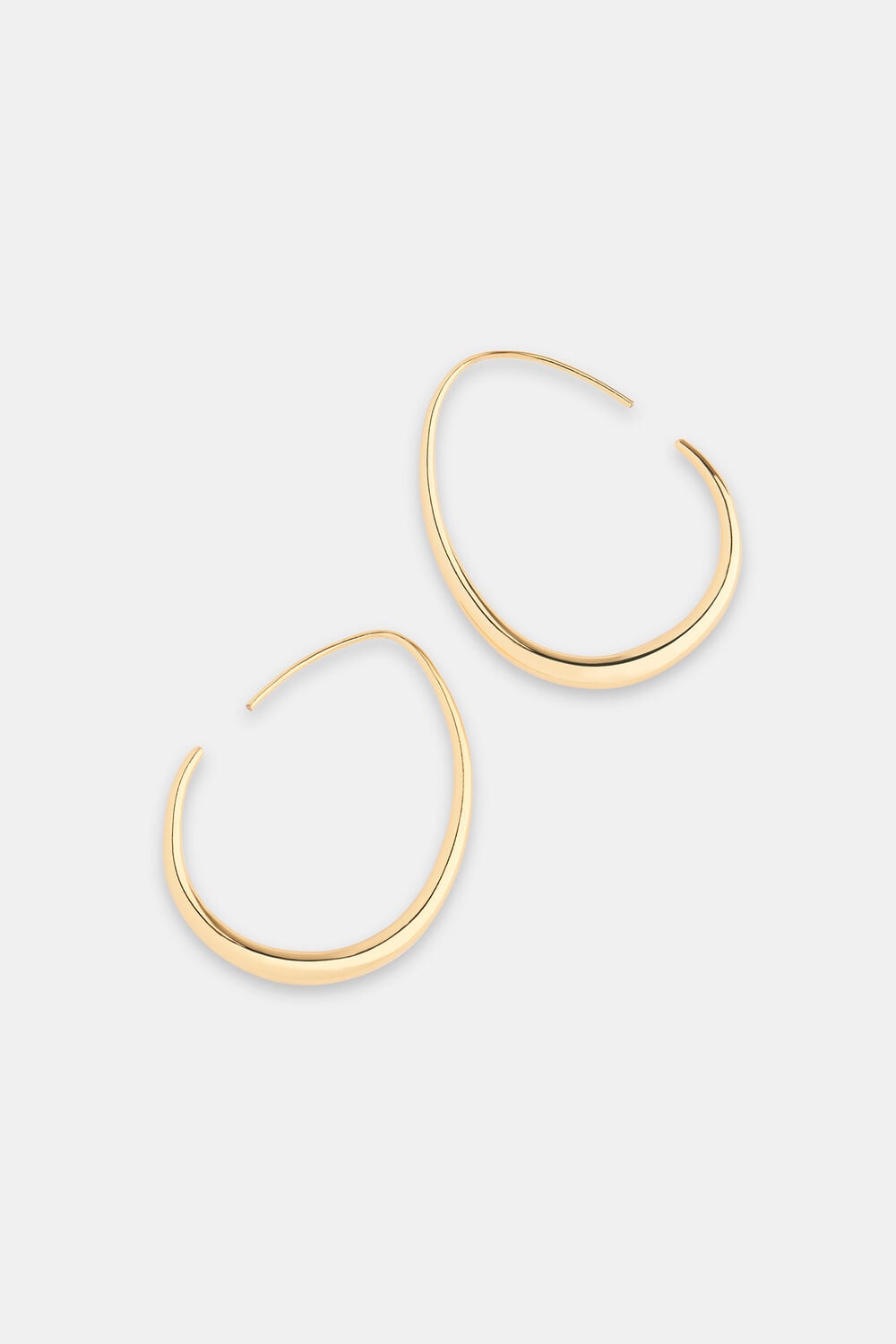 Gold Wire Hoop Earring