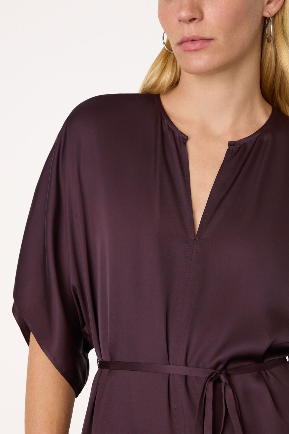 Satin Short Sleeve Jumpsuit