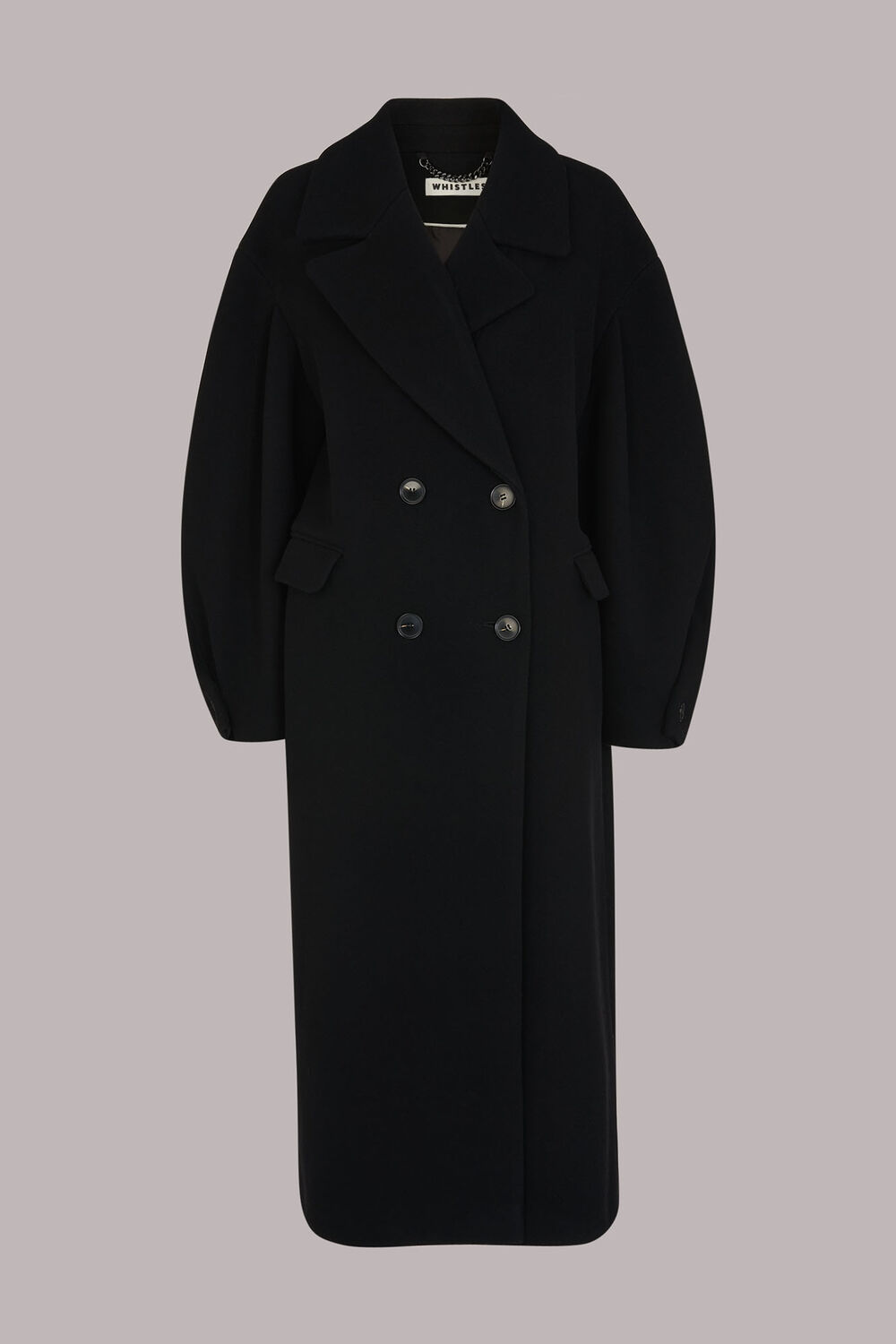 Indira Puff Sleeve Wool Coat
