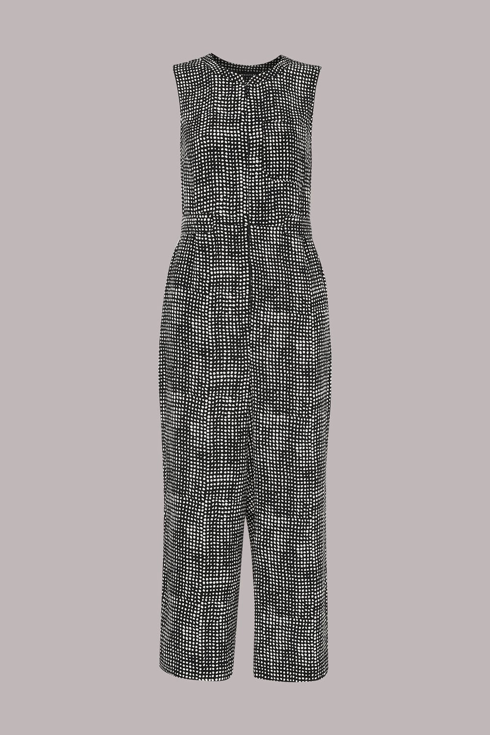Josie Spotted Check Jumpsuit