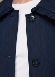Collar Detail Quilted Jacket