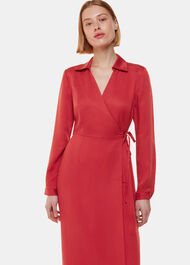 Elodie Tie Wrap Midi Dress