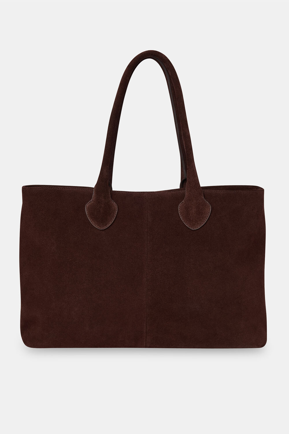 Chocolate Leandra Suede Tote Bag