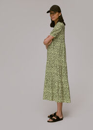 Buttercup Floral Trapeze Dress