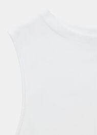 High Neck Rib Detail Tee