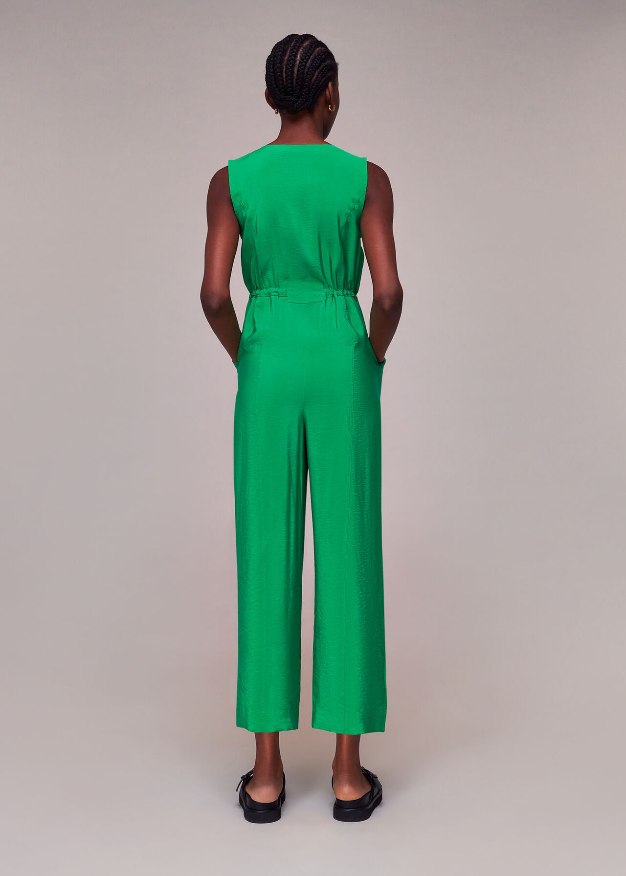 Green Jess Jumpsuit | WHISTLES