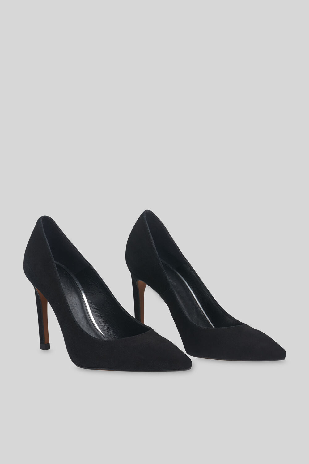 Black Cornel Suede Point Pump