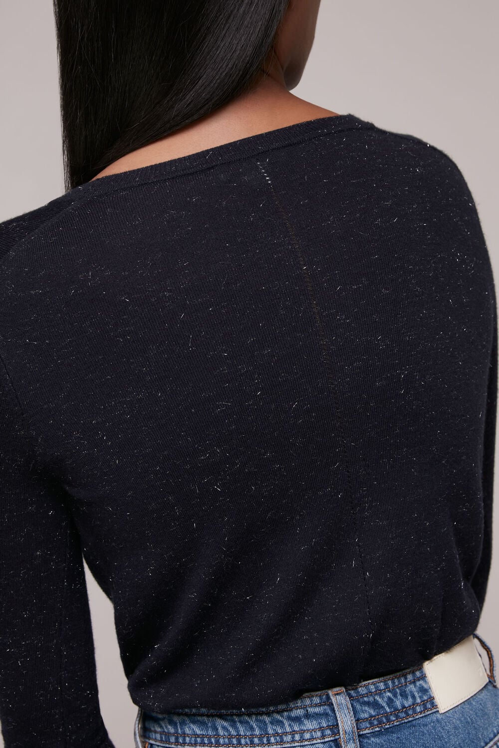 Navy Annie Sparkle Knit