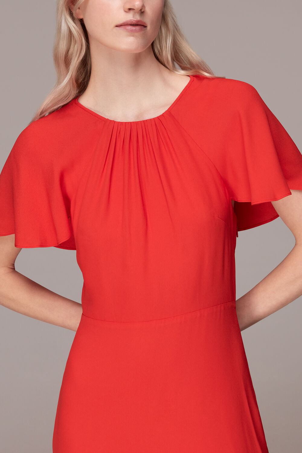 Annabelle Cape Sleeve Dress