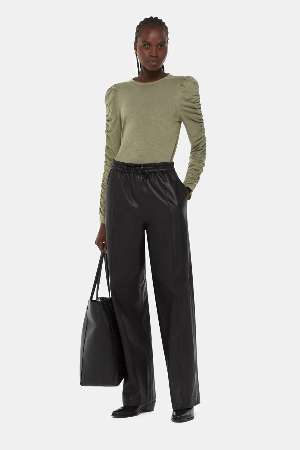 Ruched Sleeve Top