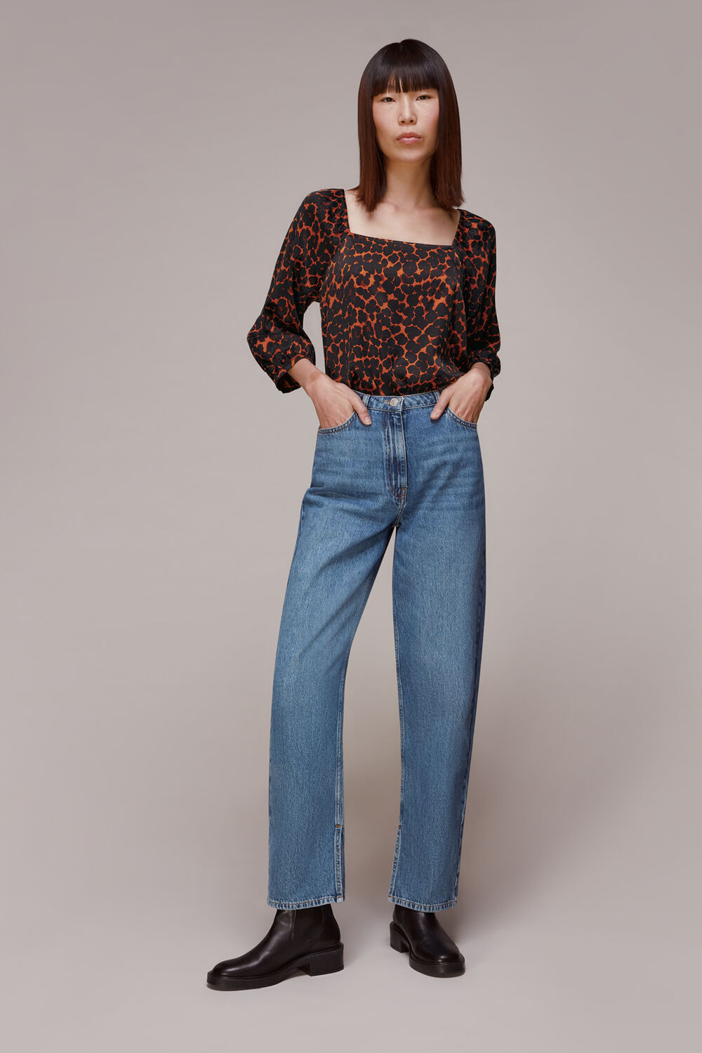 Smudge Animal Blanche Top