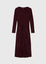 Ruched Bodice Lace Dress