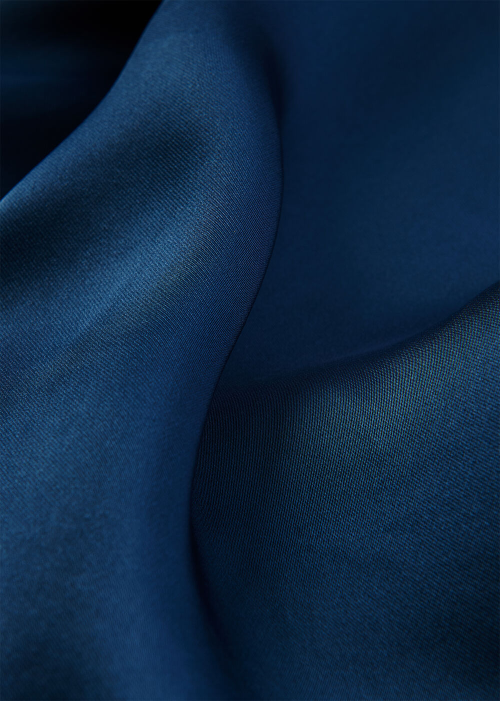 Petite Satin Twist Waist Midi Dress